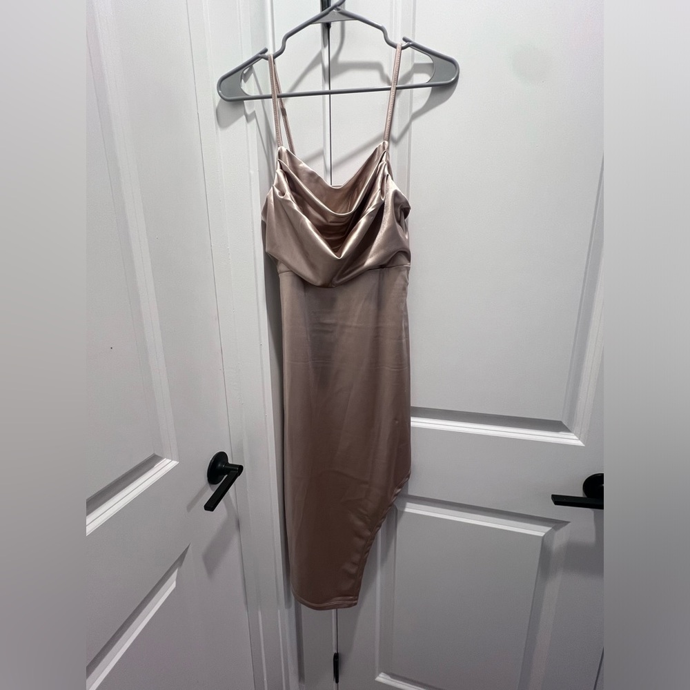Gold bridesmaid dress